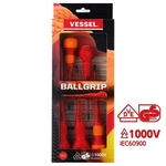 Vessel Ball Grip Insulated Screwdriver 5PC. Set NO.2005PBU Made Japan By V.... Fixed Price $38.87.