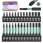 Workpro 27PC Impact Torx Bit Set 1/4" Hex-shank (TT7-TT40) W/1"&2" Long Star. Fixed Price $18.99.