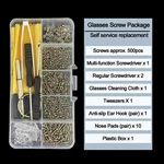 Screw Nut Nose Pad Optical Repair Tool Assorted Kit Set For Eyeglass Sunglasses. Fixed Price $7.50.