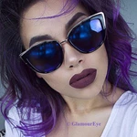 Large Cat Eye Gold Metal Frame She Is My Girl Sunglasses 00108 W Minor Defects. Fixed Price $11.90.