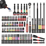 Geinxurn 82PCS Impact Screwdriver Bits Set Magnetic S2 Steel Torx Hex. Fixed Price $51.99.