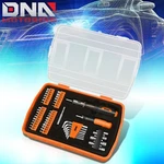 51 Pcs Screwdriver Combination Socket Bit Set Hand Tool Kit W/orange Storage Box. Fixed Price $11.39.