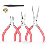 Wisepro 3 Mini Pliers Set, Pink Jewelry Kit With Needle Pcs,. Fixed Price $16.23.