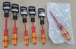 Brand New, Lot Of (6) Wera Kraftform Plus 1000V Insulated Screwdrivers. Fixed Price $37.99.