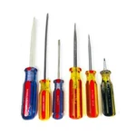 6 Pcs Kobalt, Willams, Stanley And Assorted Flat Slotted Screwdriver. Fixed Price $17.00.