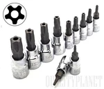 11PC 5-POINT Security Star Socket Set Torx Tamper Proof W/ Holder. Fixed Price $19.99.