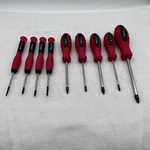 Ace Mixed Lot Of 9 Screwdrivers Phillips Straight Torx Square Head. Fixed Price $21.99.