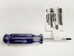 Pocket Screwdriver, Westward, Cross-phillips, #0 X 2", Overall Length 4-5/8". Fixed Price $5.00.