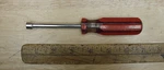Vntg Stanley 61-108 Usa 3/16" Nut DRIVER,6-1/4",RED & Clear Plastic Handle,vgc. Fixed Price $12.99.