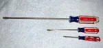 3 Craftsman Screwdrivers Series Y Wf 41421 41582 41589 Flathead. Fixed Price $14.00.