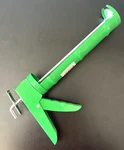 Lg Sourcing Standard Steel 9" Ratcheting Caulk Gun Fits 10 Oz Tube Bright Green. Fixed Price $17.95.