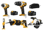 Jcb 20V Cordless 5 Piece Tool Kit - Hammer Drill Driver, Impact Reciproc. Fixed Price $242.87.