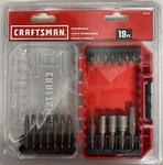 Genuine Craftsman 19-PIECE Screwdriver Bit Set W/ Plastic Hard Case CMAF1219 (b). Fixed Price $11.16.