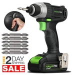 20V Taladro De Impacto 1/4 Inalambrico Con Bateria Cargador Y Puntas Kit. Fixed Price $78.36.