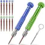 Vsinsoul 13 Glasses Screwdriver, Eyeglass Repair Kit With 10 Blue+green. Fixed Price $14.02.