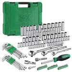 Sk Mechanics Tool Set, 1/4" & 3/8" 1/2" Drive Socket With 216-P Ratchet, 14.... Fixed Price $293.88.