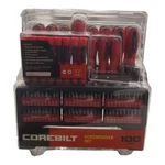 Corebilt Benchtop Screwdriver Set Of 100 Pieces, Color Red, Brand New. Fixed Price $55.00.