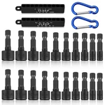 Tleep 20 X Power Nut Driver A.5/32"TO 1/2" And 4MM 12MM, Drill Bits. Fixed Price $13.31.