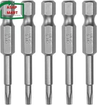 Utoolmart 1/4 Inch Hex Shank Screwdriver Bits, Star 5 Point Hollow Head, TS10. Fixed Price $13.94.