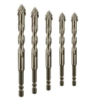 Honkdtyun 5 Count Four Edged Serrated Eccentric Drill Bit Set,new Pieces. Fixed Price $14.43.