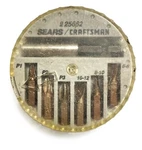 Vtg Sears Craftsman Rotary Screwdriver Holder W/6 Bits & Magnetic. Fixed Price $12.99.