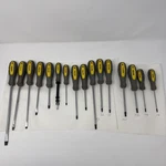 Workforce 16PC Magnetic Screwdriver Set Flathead Phillips Torx Square Used Lot. Fixed Price $31.20.