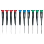 690 Precision Screwdrivers, Set Of 10, Color-coded Slotted, Phillips And Torx.... Fixed Price $52.14.