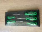 New Matco 5 Pc Top Torque Ii Premium Green Screwdriver Set In Storage Tray. Fixed Price $44.99.