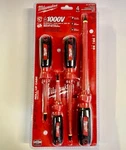 Milwaukee 4PC Insulated Screwdriver Set, 1000V Wcase #48-22-2204 Brand New!. Fixed Price $36.99.