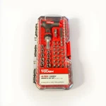 59-PIECE Hyper Tough Ratcheting T-handle Driver & Bit Set With Case. Fixed Price $17.05.