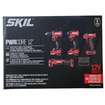 Skil Pwr Core Brushless Power 5 Tool 12V Combo Kit Multi Set Area Light New. Fixed Price $155.75.