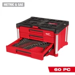 Milwaukee Tool 60 Piece Metric And Sae Combination Wrench Set With Packout 4 Dra. Fixed Price $979.81.