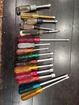 15PC Snap On Cornwell Craftsman Xcelite Nut Driver Set Sae Sizes Hard Handle. Fixed Price $59.00.