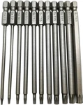 Long Torx Security Head Screwdriver Drill Set 1/4 Inch Hex Shank T6 T7 T8 T9 T10. Fixed Price $18.95.