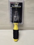 6 In 1 Screwdriver Set Straight And Phillips Bits. Fixed Price $9.99.
