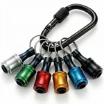 6PCS 1/4 Hex Shank Drill Bit Holders Keychain For Nut & Impact Driver B.... Fixed Price $14.44.