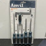 Brand New!! Anvil 8 Piece Cushion Grip Screwdriver Set - 1000 029 954. Fixed Price $14.95.