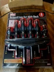 King Screwdriver Set With Rack 6 Piece. Fixed Price $19.99.