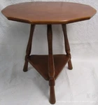 Rare And Htf Cushman 3-150 3150 12-SIDED Solid Rock Maple Mid-century End Table. Fixed Price $399.95.