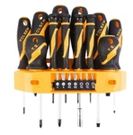 Tolsen 19-PCS Screwdriver And Bit Set Cr-v With Plastic Storage Rack, 20183. Fixed Price $45.49.