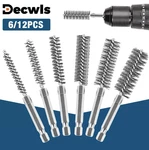 6/12PCS Stainless Steel Wire Brush Set 1/4" Hex Rust Removal Tools - New. Fixed Price $20.76.
