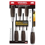 Vessel 6PC Non-slip Screwdriver Set Phillips Slotted Flat Megadora Jawsfit Japan. Fixed Price $55.80.