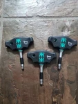 Wera 023460 Ratcheting T-handle 411 Ra, 1/4" Drive Piece Set!. Fixed Price $119.95.
