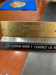 Large AR-15 Assault Rifle Brass Master Plate For New Hermes Engraver Font Tray. Fixed Price $42.00.