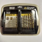 Disston 17-PC. Titanium Nitride Drill Bit Set. Fixed Price $19.99.