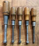 Vintage Walden Worcester Spintite Nutdriver Set Of 5, Usa Made. Fixed Price $20.00.