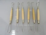 Potters 6 Piece Double-ended Ribbon Sculpting Tool Set Clay Modeling. Fixed Price $9.95.