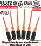 Klein Tools 85076INS Screwdriver Set 1000V Insulated 6-PIECE New Box/sealed. Fixed Price $37.50.