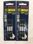 Bosch Insert Bits 3-PACK 2.5 1/4-IN Shank Torx ITDET302503 Lot Of 6. Fixed Price $18.99.