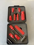 Mini Tooling Case 8PC Set TC-81 Hand Tools Red Hard Saw Screwdriver Pliers. Fixed Price $13.99.
